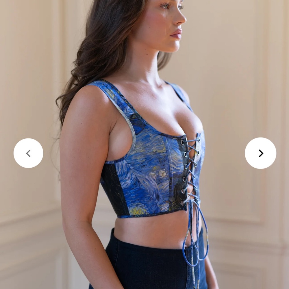 Selkie Starry Night Maxi Dress - Blue and Yellow - Picture 4 of 12